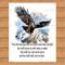 Isaiah 40:31 Wait Upon The Lord Bible Verse On Watercolor Of A Flying Eagle Vintage Verses 8x10 Wall Art Printable Digital Download DIY